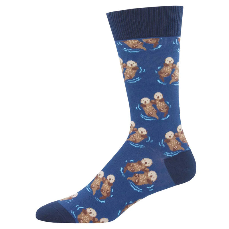 Socksmith 'SIGNIFICANT OTTER' Otter design Men's quality Cotton mix crew socks