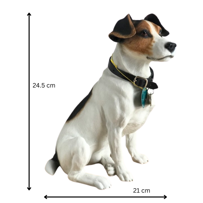 Extra Large 24cm Jack Russell ornament figurine lifelike Leonardo, gift boxed