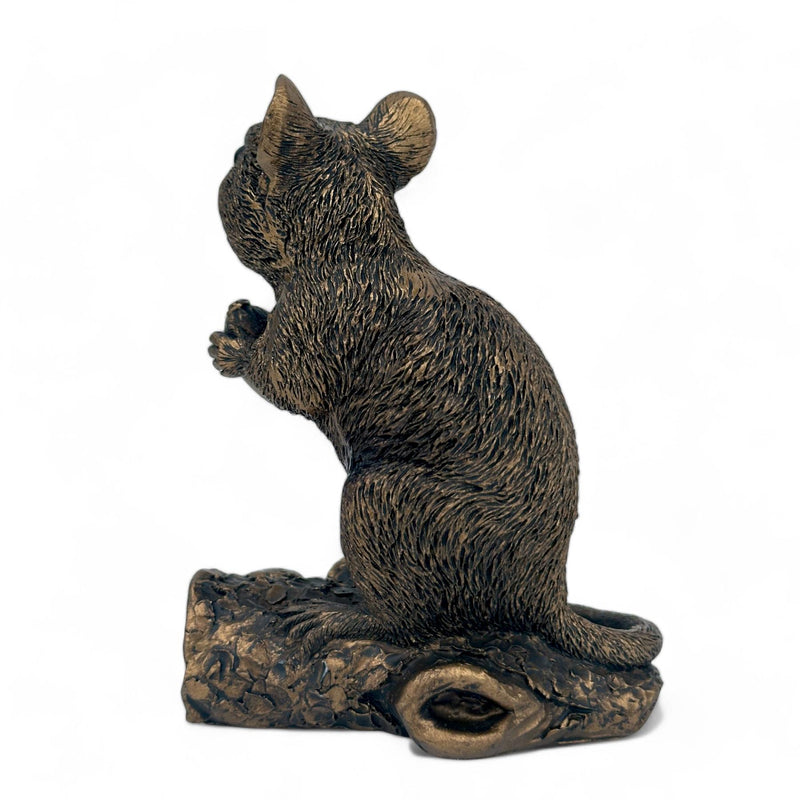 Mouse with Acorn figurine, Leonardo Reflections Bronzed range, gift boxed