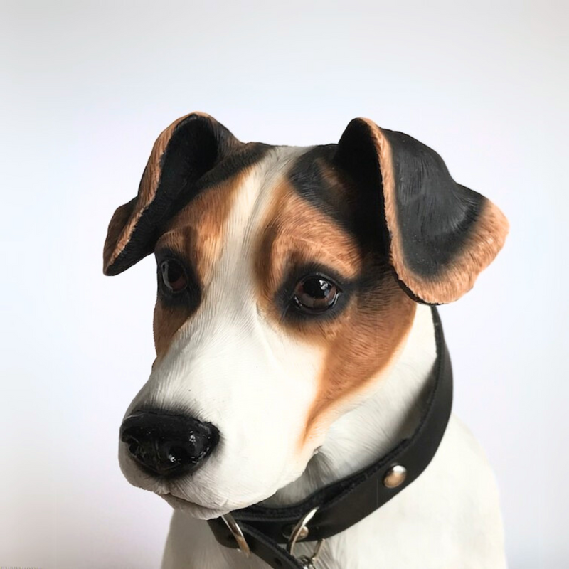 Extra Large 24cm Jack Russell ornament figurine lifelike Leonardo, gift boxed