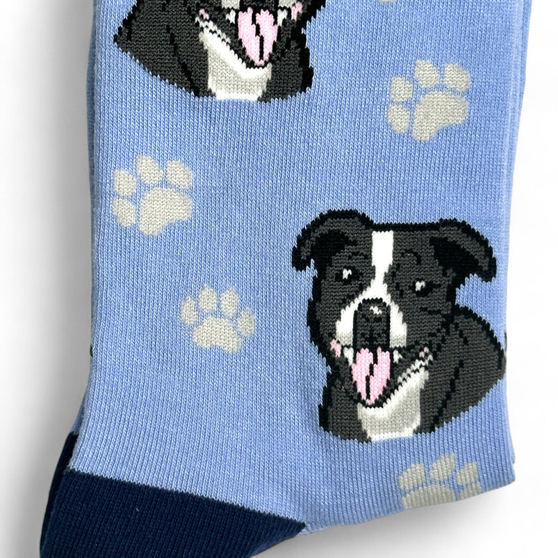 Animal Crackers Staffordshire Bull Terrier design socks, quality cotton mix, Women's or Men's sizes