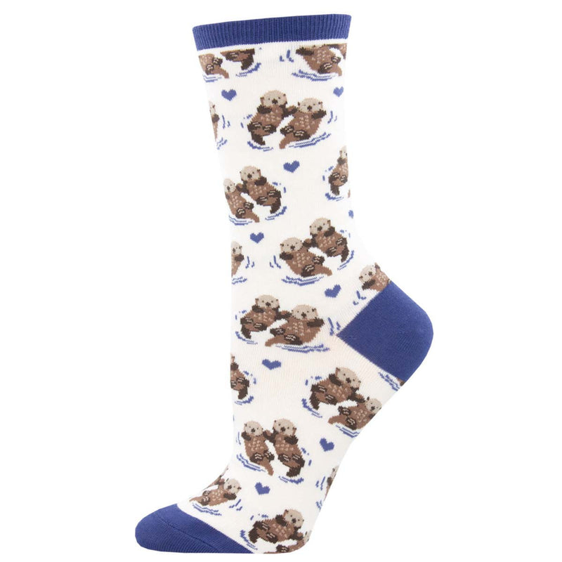 Socksmith 'SIGNIFICANT OTTER' Otter design Women's quality Cotton mix crew socks