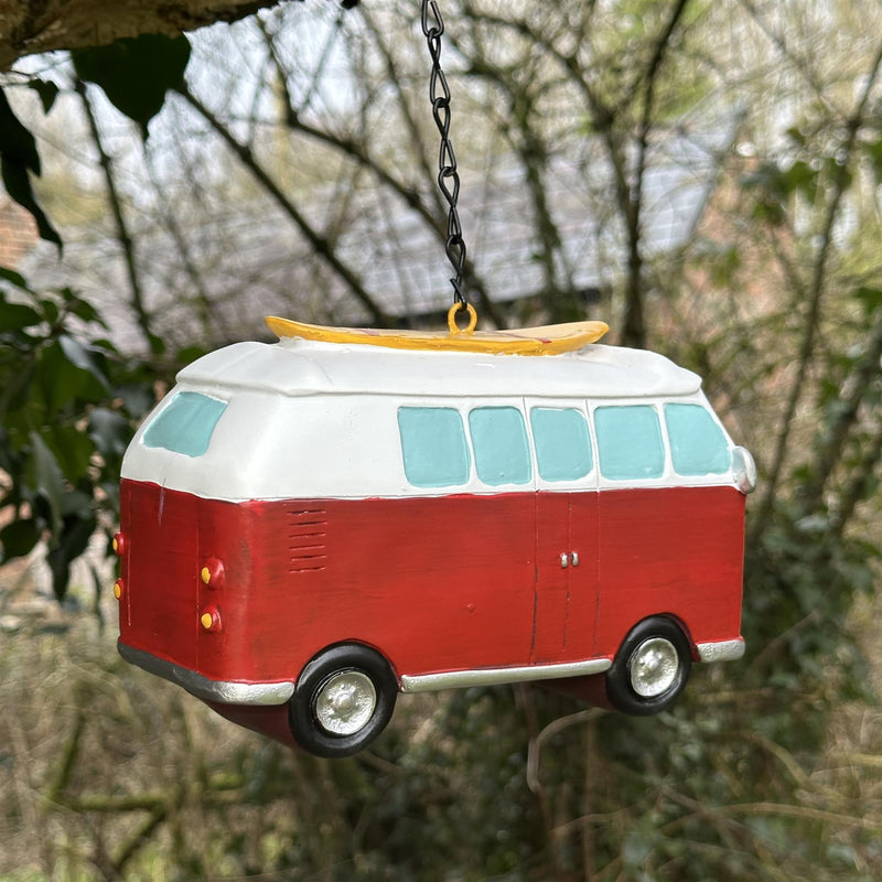 Novelty Campervan shaped Bird House Nest Box, gift boxed