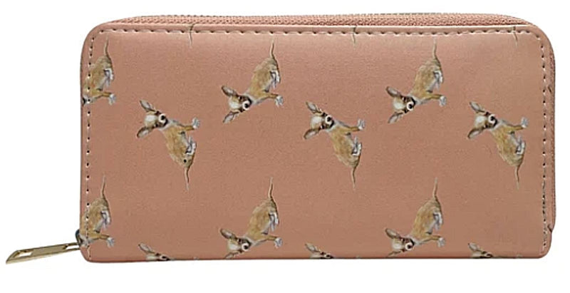 Ladies Chihuahua Purse Wallet zipped multi compartment novelty Dog lover gift[Pink]