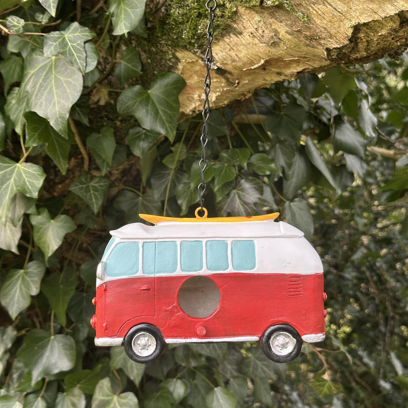 Novelty Campervan shaped Bird House Nest Box, gift boxed