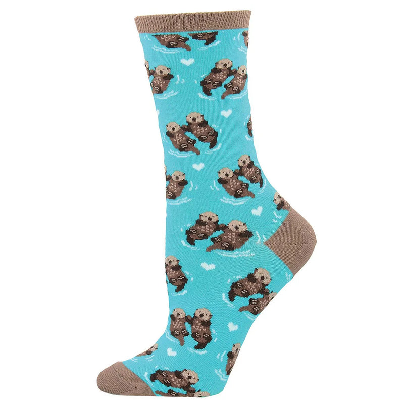 Socksmith 'SIGNIFICANT OTTER' Otter design Women's quality Cotton mix crew socks