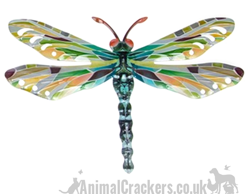 Set of 3 large (29cm) metal Dragonfly wall art decorations